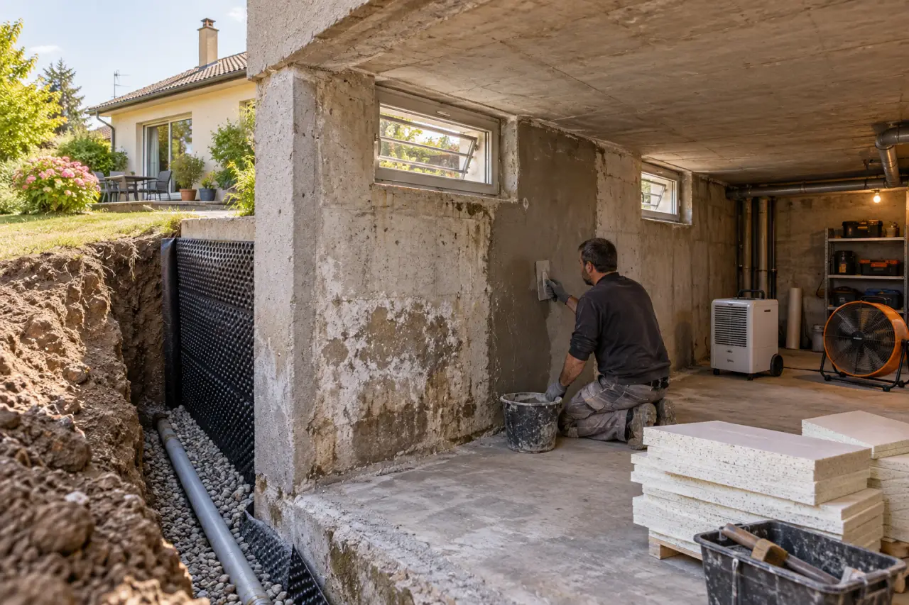 Rénovation d’une maison des années 70 sur sous-sol : traitez l’humidité avant d’isoler